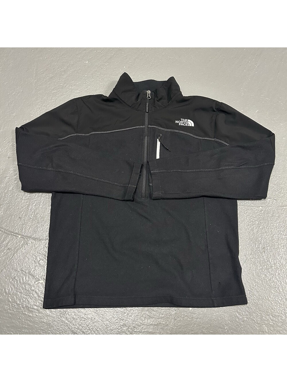 The North Face Half Zip Pullover Fleece Sweatshirt Black Men’s Size Medium